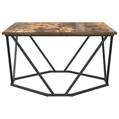 vidaXL Coffee Table Smoked Oak 80 x 80 x 45 cm 5