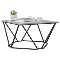 vidaXL Coffee Table Grey Sonoma 80 x 80 x 45 cm 3