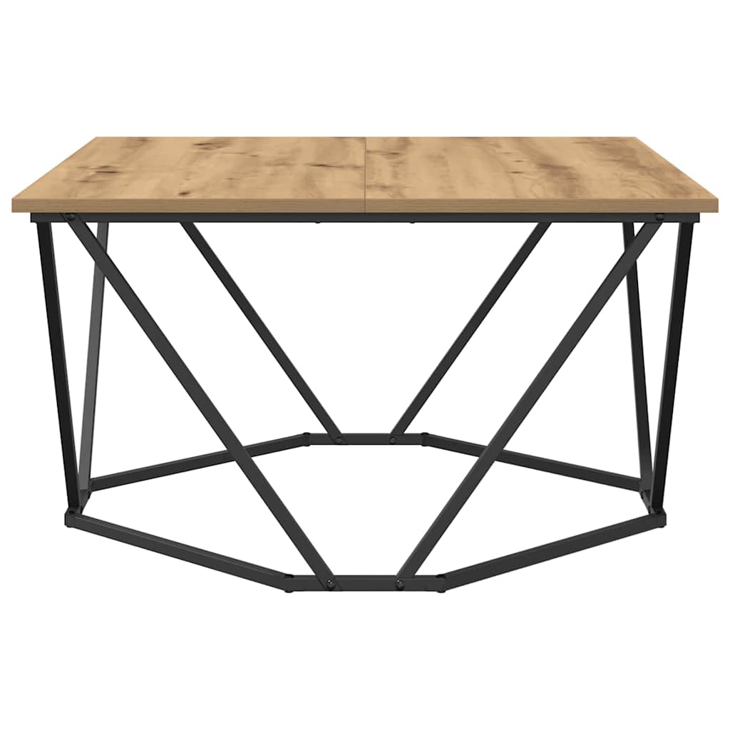 vidaXL Coffee Table Artisan Oak 80 x 80 x 45 cm 5