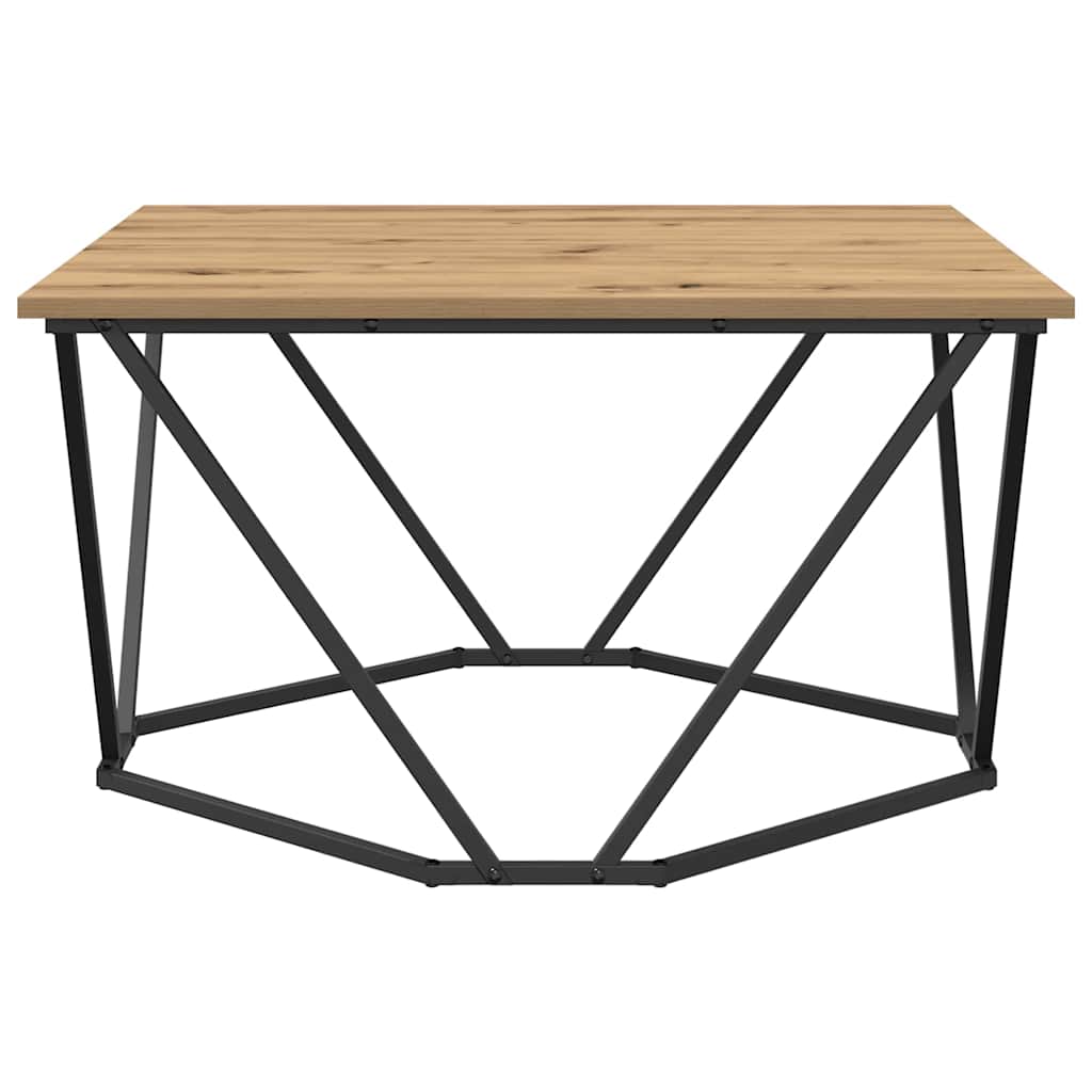 vidaXL Coffee Table Artisan Oak 80 x 80 x 45 cm 6