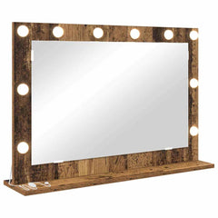 vidaXL Vanity Mirror Old Wood 80 x 55 x 18 cm Rectangular 2