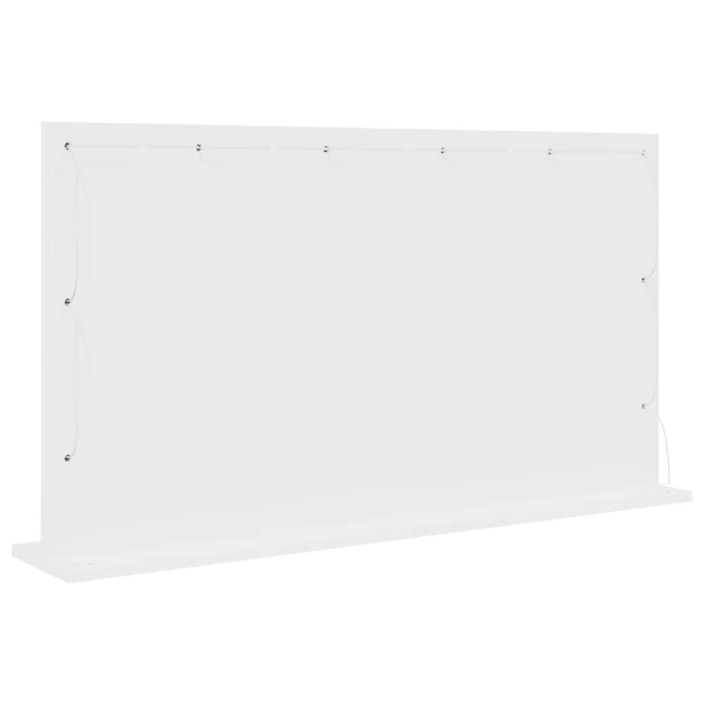 Vanity Mirror 100 x 55 x 18 cm Rectangular White