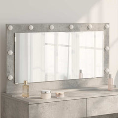 Vanity Mirror 100 x 55 x 18 cm Rectangular Concrete grey