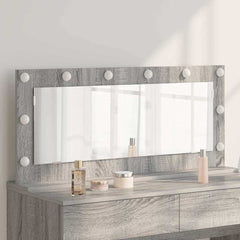 vidaXL Vanity Mirror Grey Sonoma 100 x 45 x 18 cm Rectangular 1