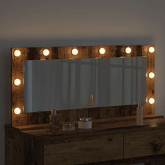 vidaXL Vanity Mirror Old Wood 100 x 45 x 18 cm Rectangular 3