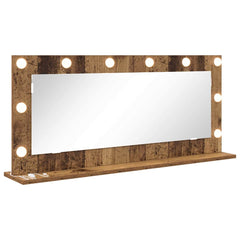 vidaXL Vanity Mirror Old Wood 100 x 45 x 18 cm Rectangular 2