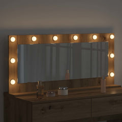 vidaXL Vanity Mirror Artisan Oak 100 x 45 x 18 cm Rectangular 3