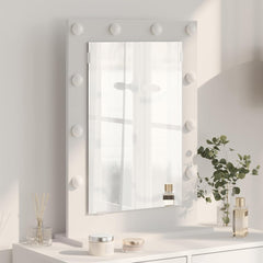 Vanity Mirror 70 x 50 x 18 cm Rectangular White