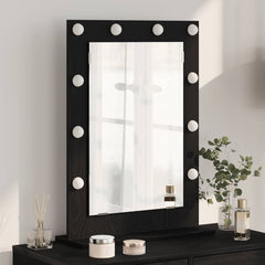 Vanity Mirror 70 x 50 x 18 cm Rectangular Black oak