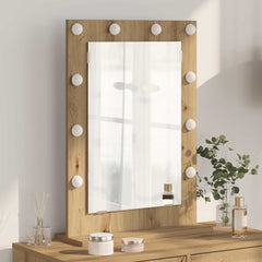 Vanity Mirror 70 x 50 x 18 cm Rectangular Artisan oak
