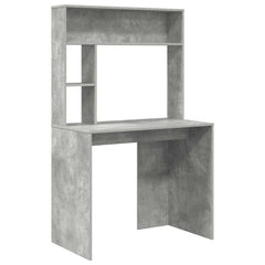 vidaXL Desk Concrete Grey 91 x 50 x 149 cm Engineered Wood 2