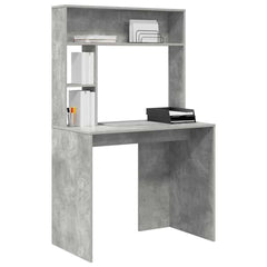 vidaXL Desk Concrete Grey 91 x 50 x 149 cm Engineered Wood 3