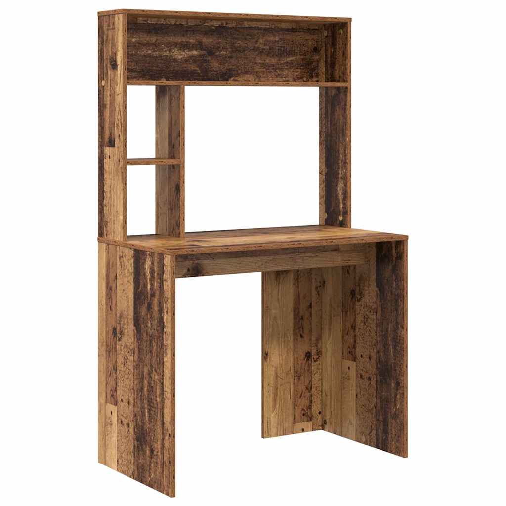 vidaXL Desk Old Wood 91 x 50 x 149 cm Engineered Wood 2