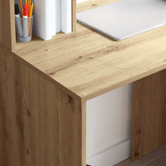 vidaXL Desk Artisan Oak 91 x 50 x 149 cm Engineered Wood 4