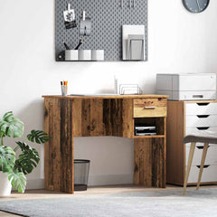 vidaXL Desk Old Wood 90 x 49 x 75 cm Engineered Wood 1