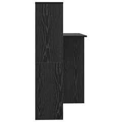 vidaXL Desk Black Oak Engineered Wood 131.5 x 50 x 106.5 cm 6