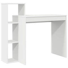 vidaXL Desk White Engineered Wood 100 x 40 x 90 cm 2