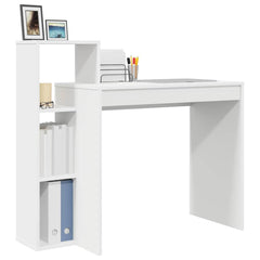 vidaXL Desk White Engineered Wood 100 x 40 x 90 cm 3