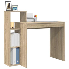 vidaXL Desk Sonoma Oak Engineered Wood 100 x 40 x 90 cm 3