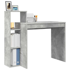 vidaXL Desk Concrete Grey Engineered Wood 100 x 40 x 90 cm 3