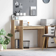 vidaXL Desk Artisan Oak Engineered Wood 100 x 40 x 90 cm 1
