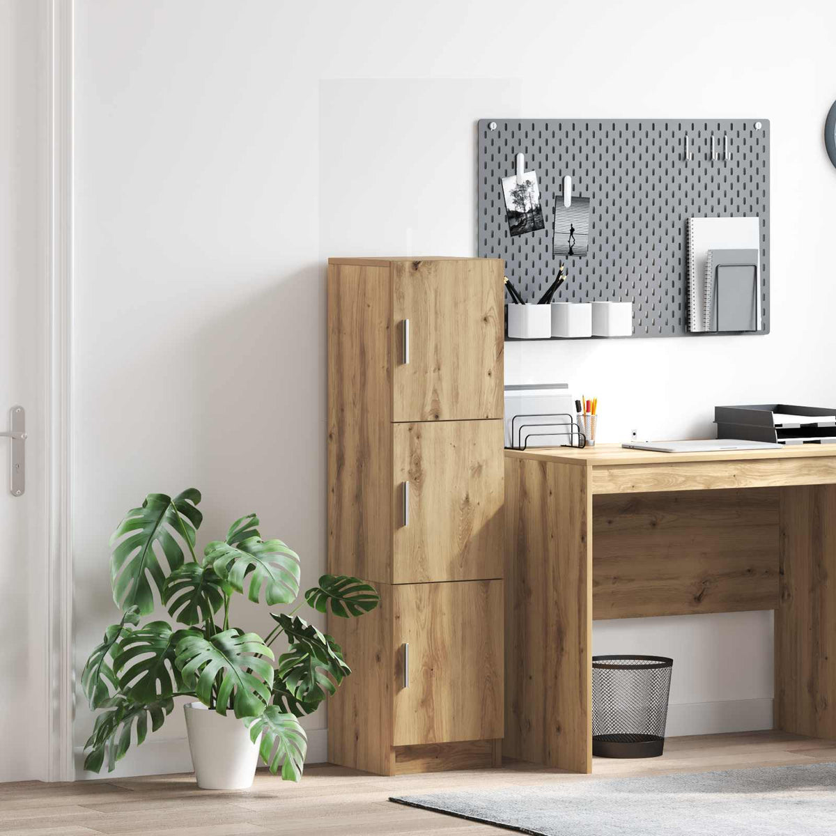 Highboard 31.5 x 32 x 122.5 cm Artisan oak