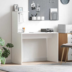 Desk 102 x 50 x 124 cm Engineered Wood White