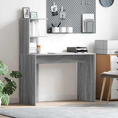 Desk 102 x 50 x 124 cm Engineered Wood Grey sonoma