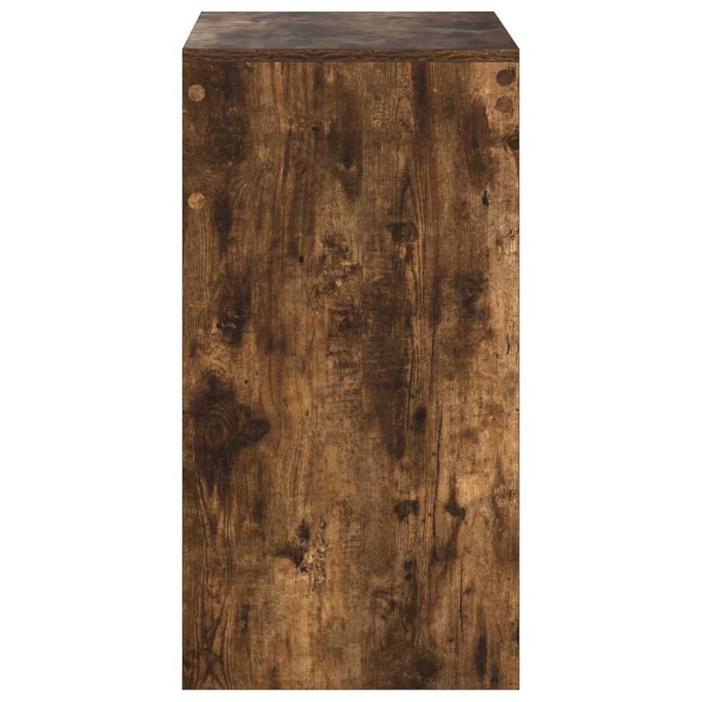 vidaXL Desk Smoked Oak 60 x 40 x 76 cm 6