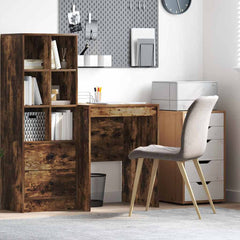vidaXL Desk Smoked Oak 60 x 50 x 76 cm 1
