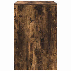 vidaXL Desk Smoked Oak 60 x 50 x 76 cm 6