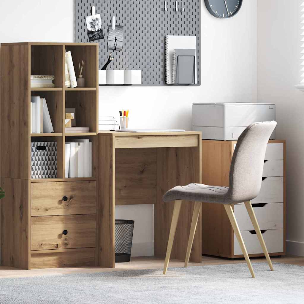 vidaXL Desk Artisan Oak 60 x 50 x 76 cm 1