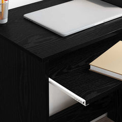 vidaXL Desk Black Oak 106 x 41 x 88.5 cm Engineered Wood 4