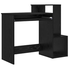 vidaXL Desk Black Oak 106 x 41 x 88.5 cm Engineered Wood 2