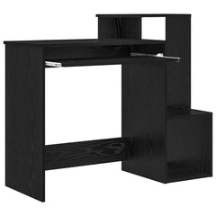 vidaXL Desk Black Oak 106 x 41 x 88.5 cm Engineered Wood 5