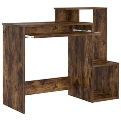 vidaXL Desk Smoked Oak 106 x 41 x 88.5 cm Engineered Wood 5