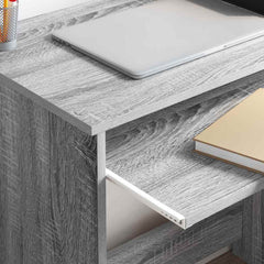 vidaXL Desk Grey Sonoma 106 x 41 x 88.5 cm Engineered Wood 4