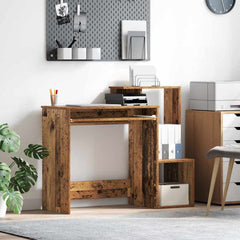 vidaXL Desk Old Wood 106 x 41 x 88.5 cm Engineered Wood 1