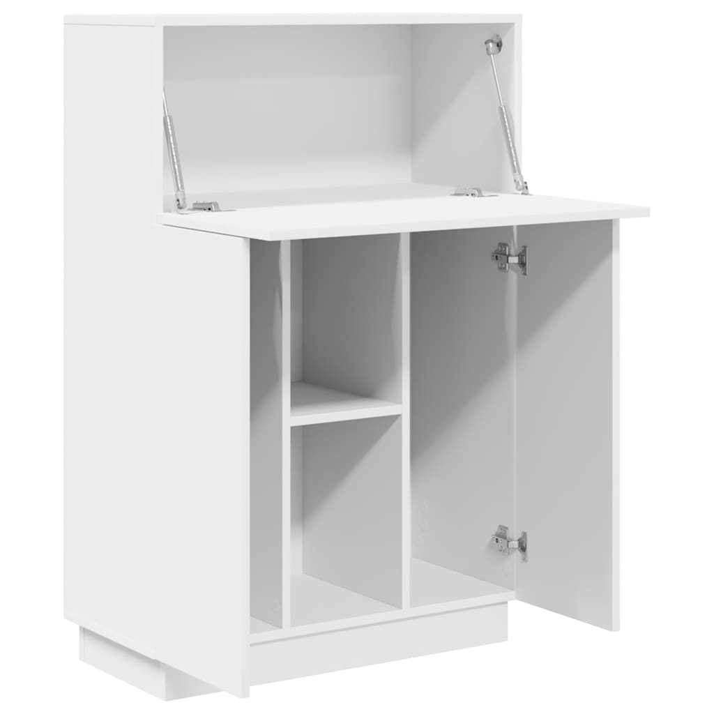 Desk 71.5 x 31.5 x 106.5 cm Engineered Wood White