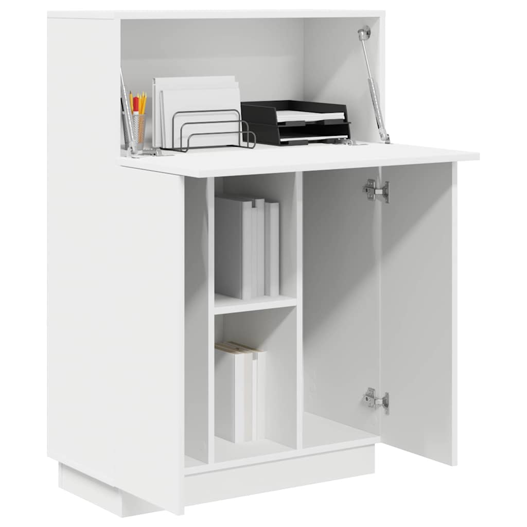 Desk 71.5 x 31.5 x 106.5 cm Engineered Wood White