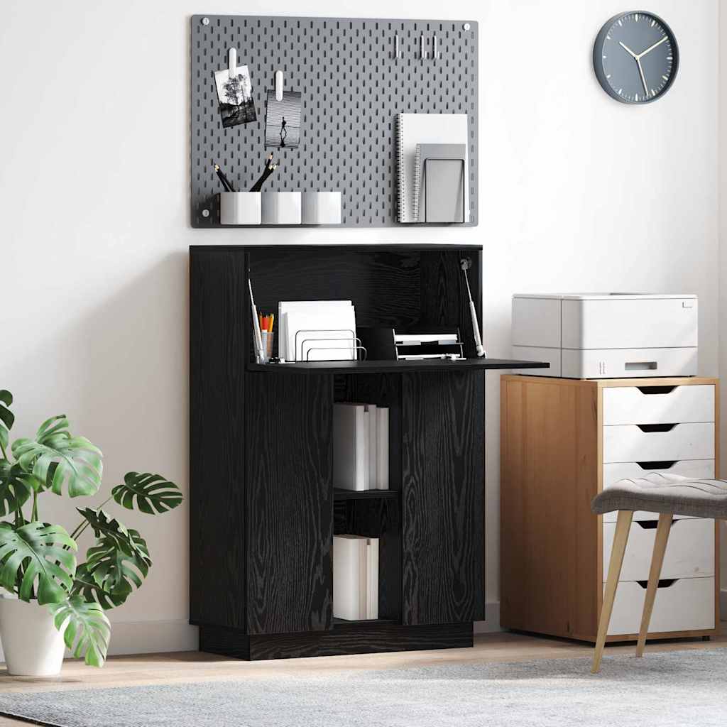 Desk 71.5 x 31.5 x 106.5 cm Engineered Wood Black oak