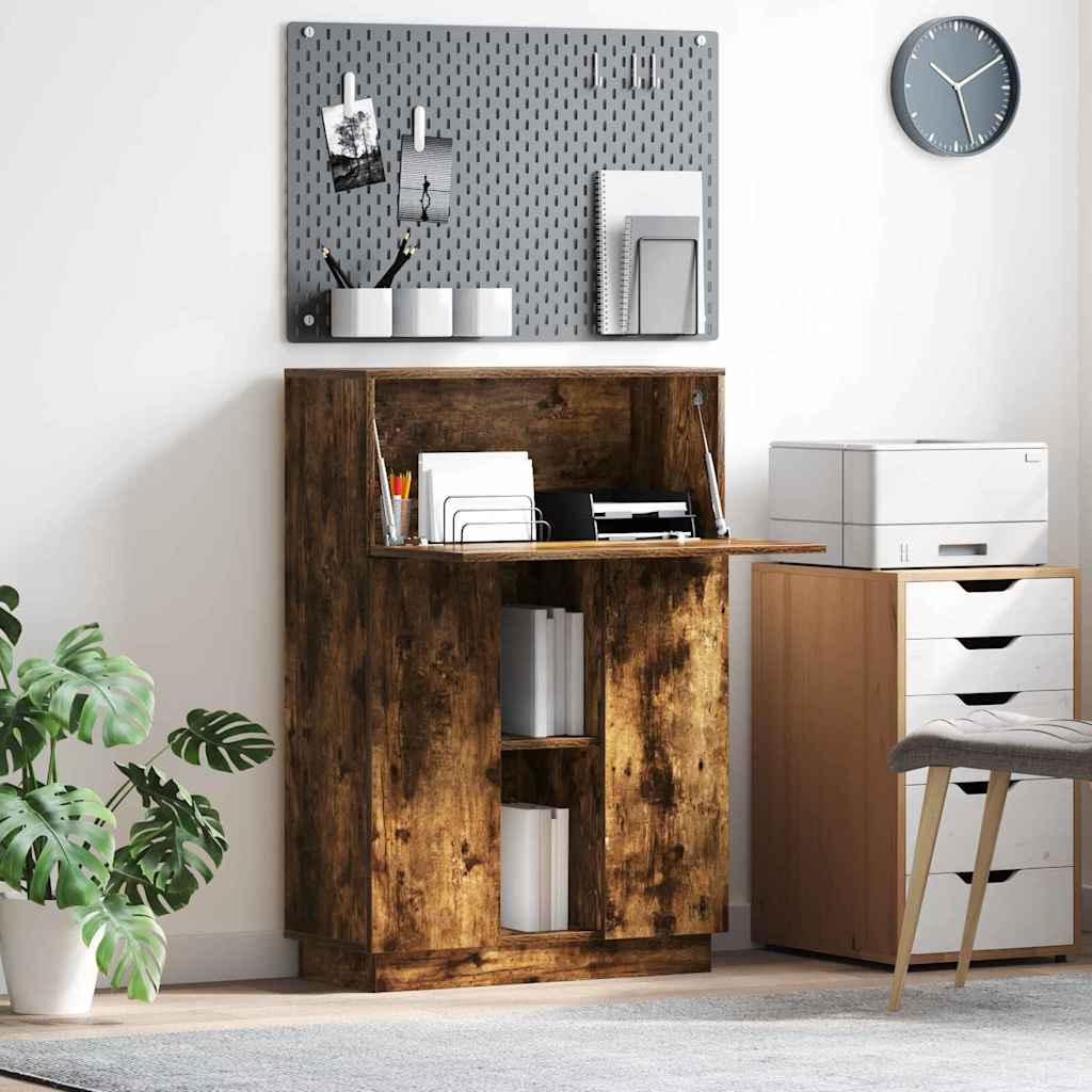 Desk 71.5 x 31.5 x 106.5 cm Engineered Wood Smoked oak