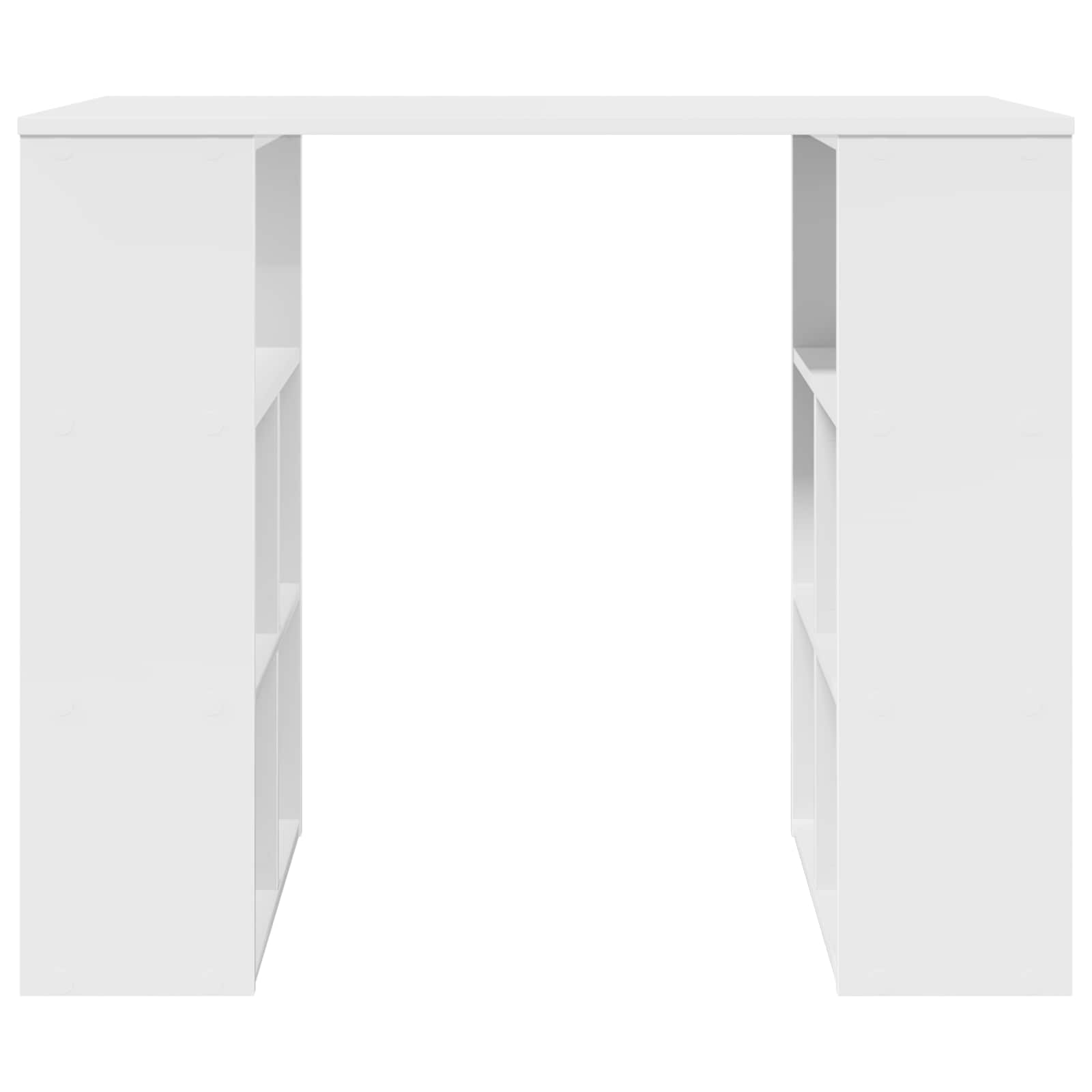vidaXL Desk White Engineered Wood 90 x 50 x 75 cm 5