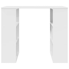 vidaXL Desk White Engineered Wood 90 x 50 x 75 cm 5