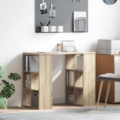 vidaXL Desk Sonoma Oak Engineered Wood 90 x 50 x 75 cm 1