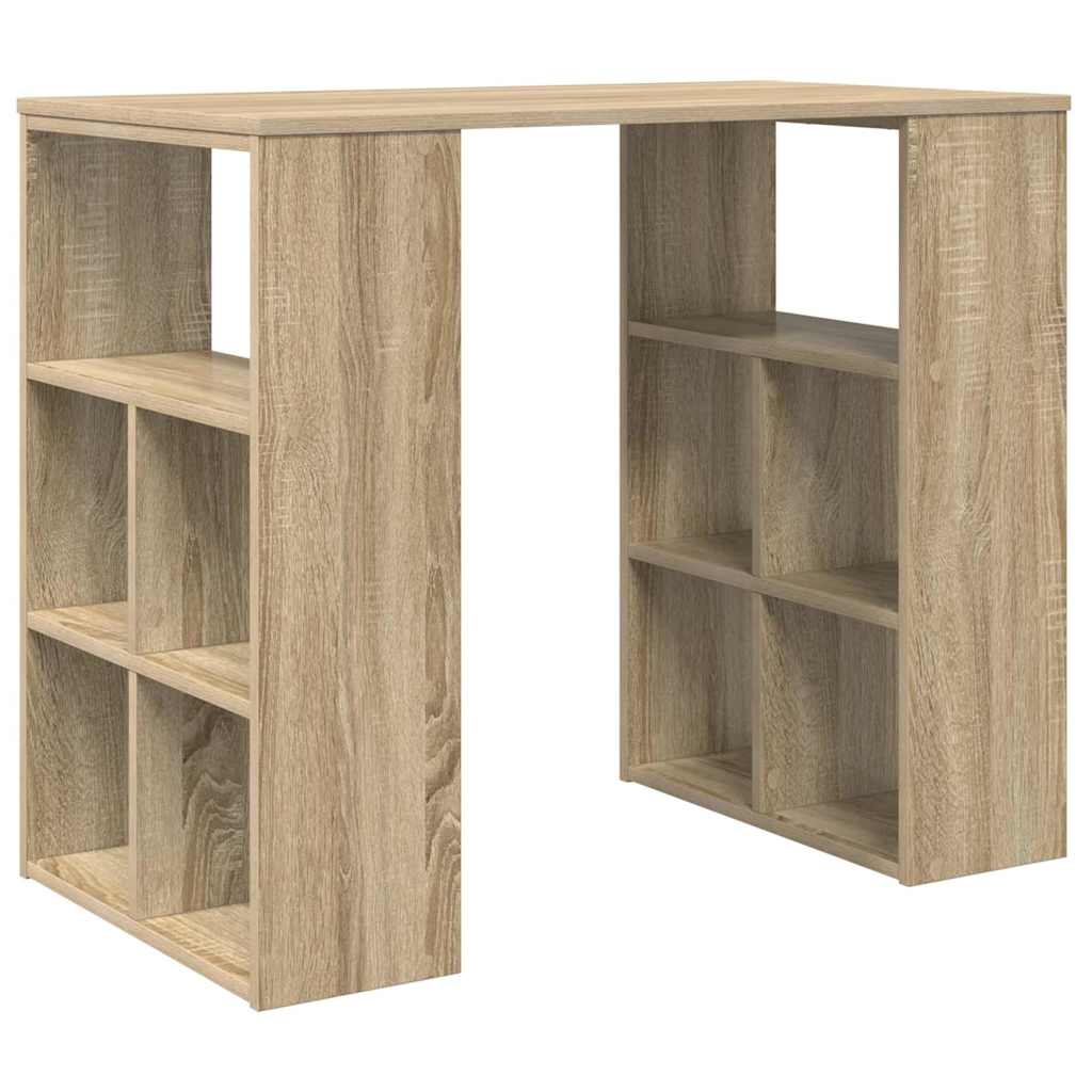 vidaXL Desk Sonoma Oak Engineered Wood 90 x 50 x 75 cm 2