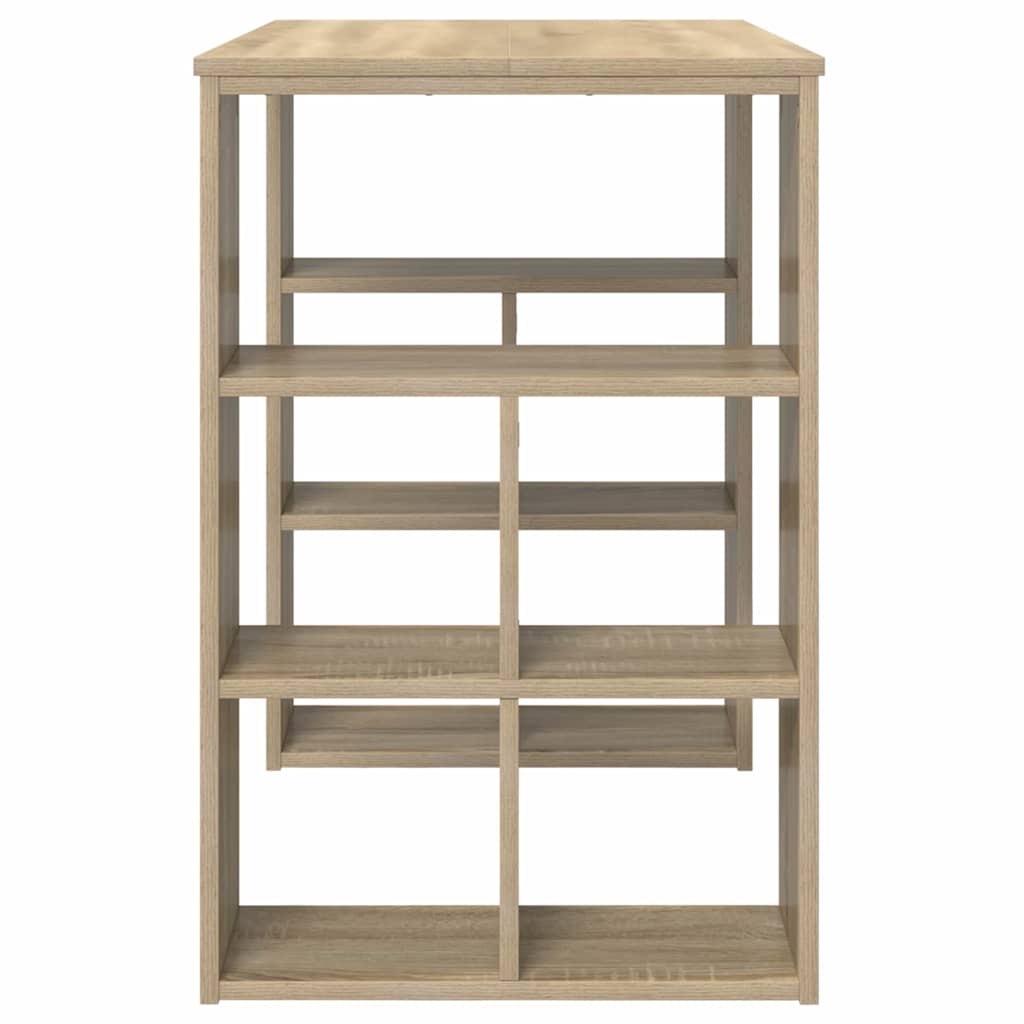 vidaXL Desk Sonoma Oak Engineered Wood 90 x 50 x 75 cm 6