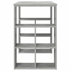 vidaXL Desk Concrete Grey Engineered Wood 90 x 50 x 75 cm 6