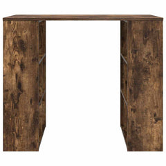 vidaXL Desk Smoked Oak Engineered Wood 90 x 50 x 75 cm 5
