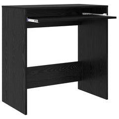 vidaXL Desk Black Oak Engineered Wood 77.5 x 43 x 79 cm 5